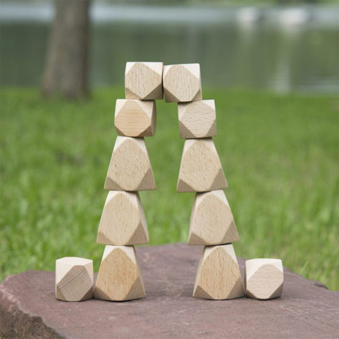 guidecraft houten stapelstenen - 20st  | G6772 | 3