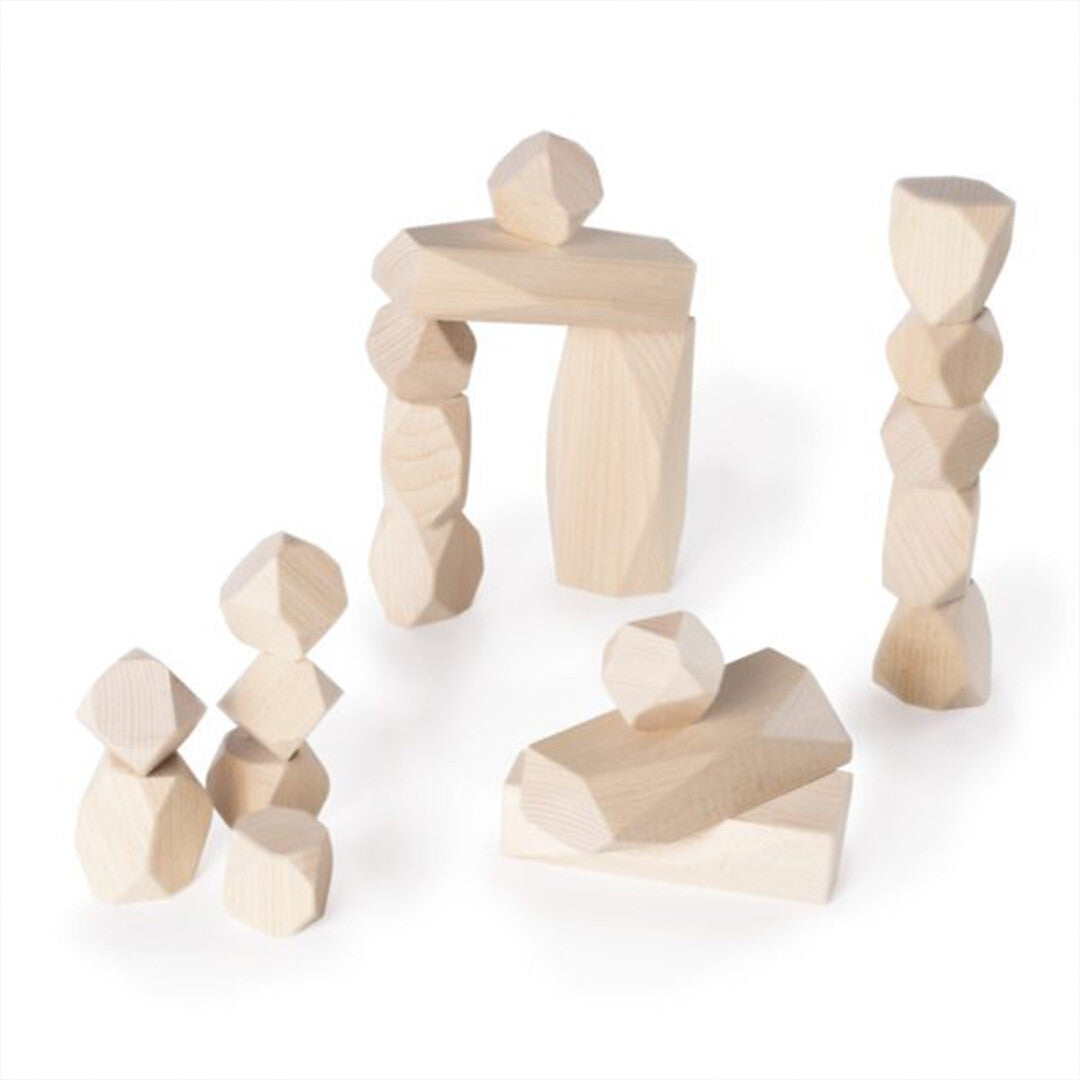 guidecraft houten stapelstenen - 20st  | G6772 | 4