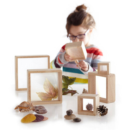 guidecraft ontdekkingsblokken met vergrootglas - 6st | G3018 | 2
