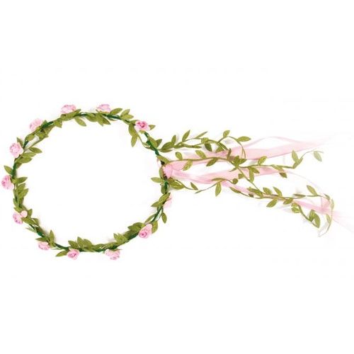 haarkrans halo roosjes - roze | 684 | 0