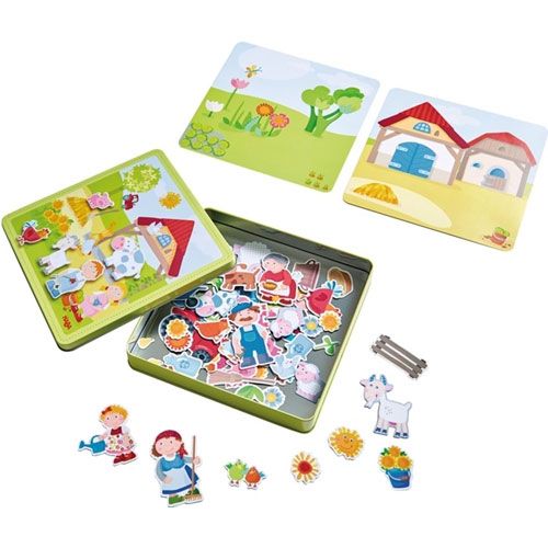 haba magneetspel - peter en pauline's boerderij | 301951 | 3
