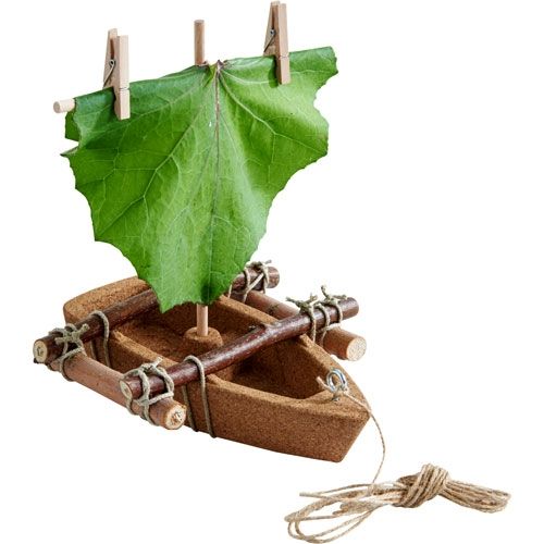 haba terra kids - bouwpakket kurken boot  | 1304244001 | 0