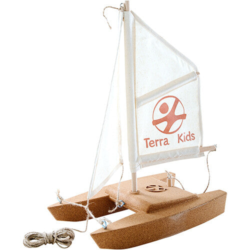 haba terra kids bouwpakket kurken catamaran  | 1306315001 | 0