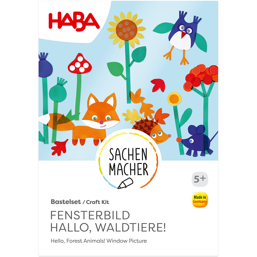 haba knutselset raamdecoratie bosdieren | 2012708 | 1