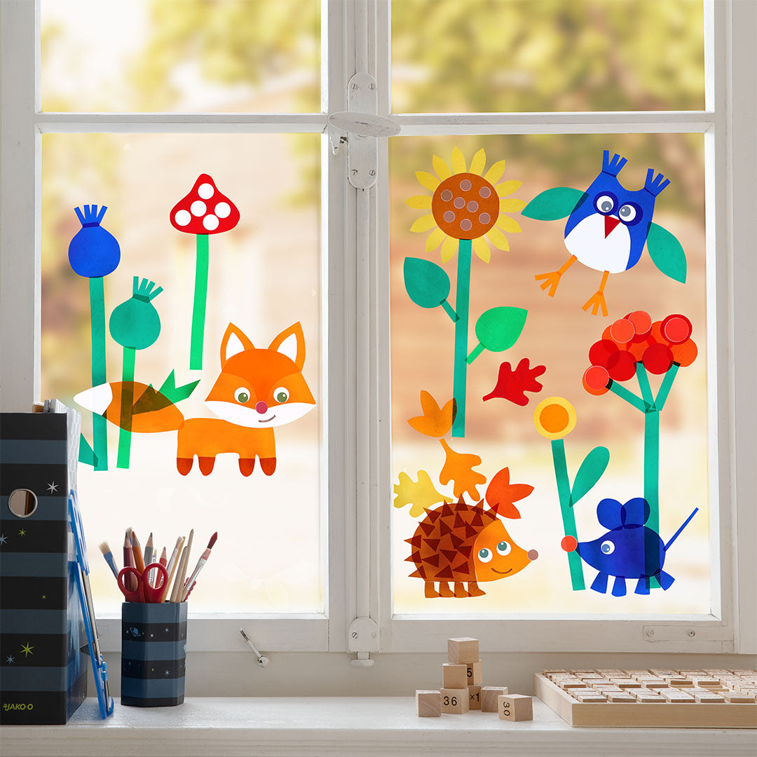 haba knutselset raamdecoratie bosdieren | 2012708 | 2