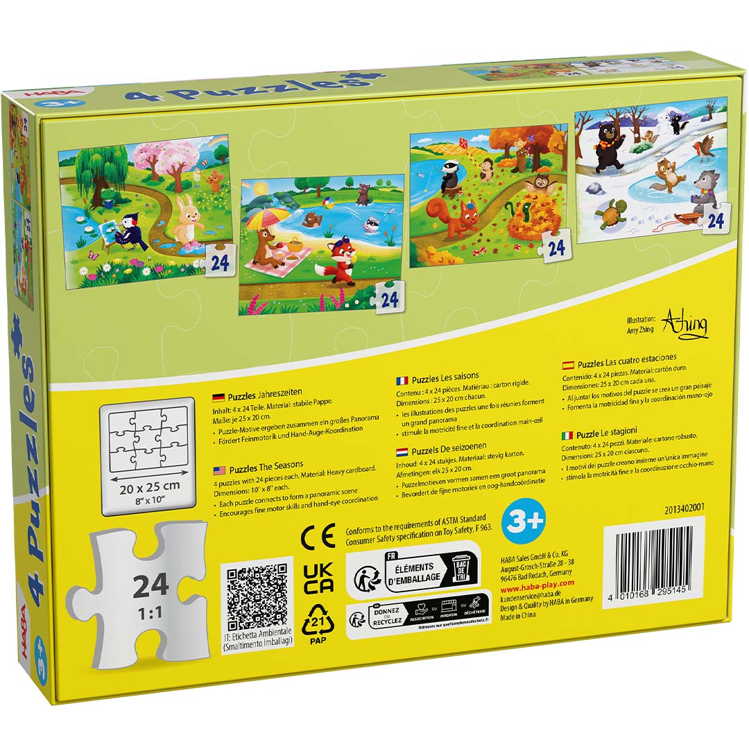 haba puzzel 4 seizoenen - 4x24st  | 2013402001  | 5