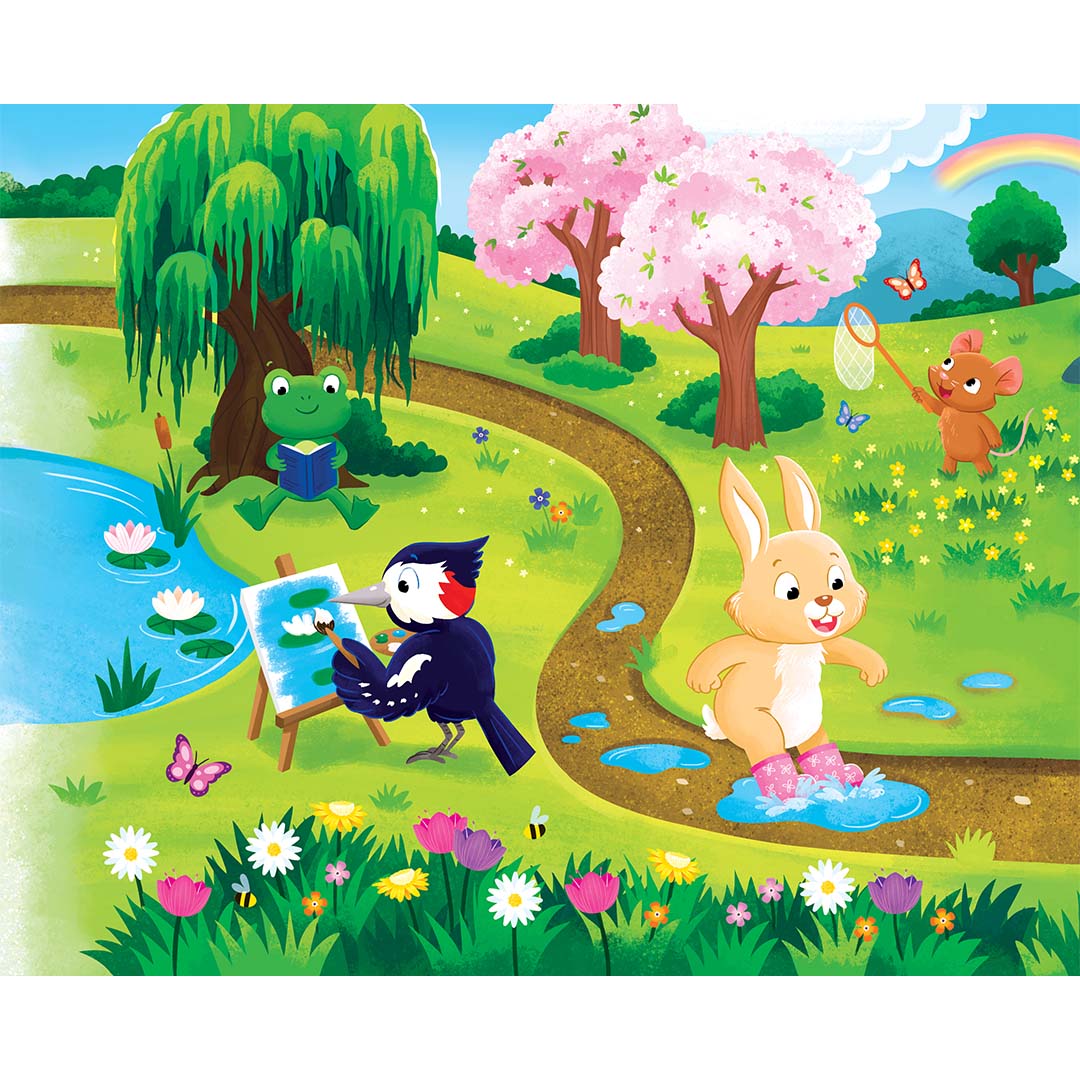 haba puzzel 4 seizoenen - 4x24st  | 2013402001  | 3