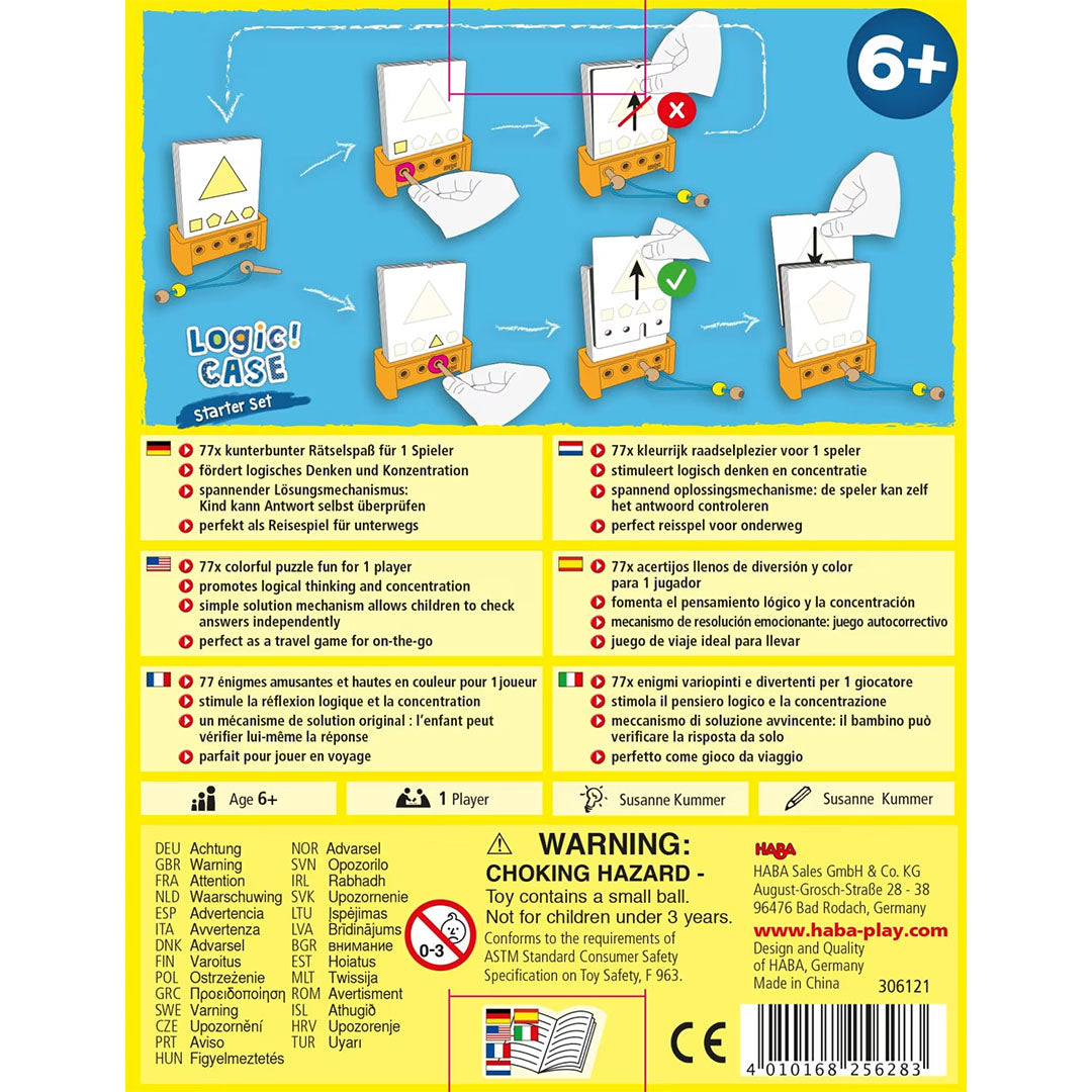 haba raadselspel logic! case | 1306121001 | achterkant