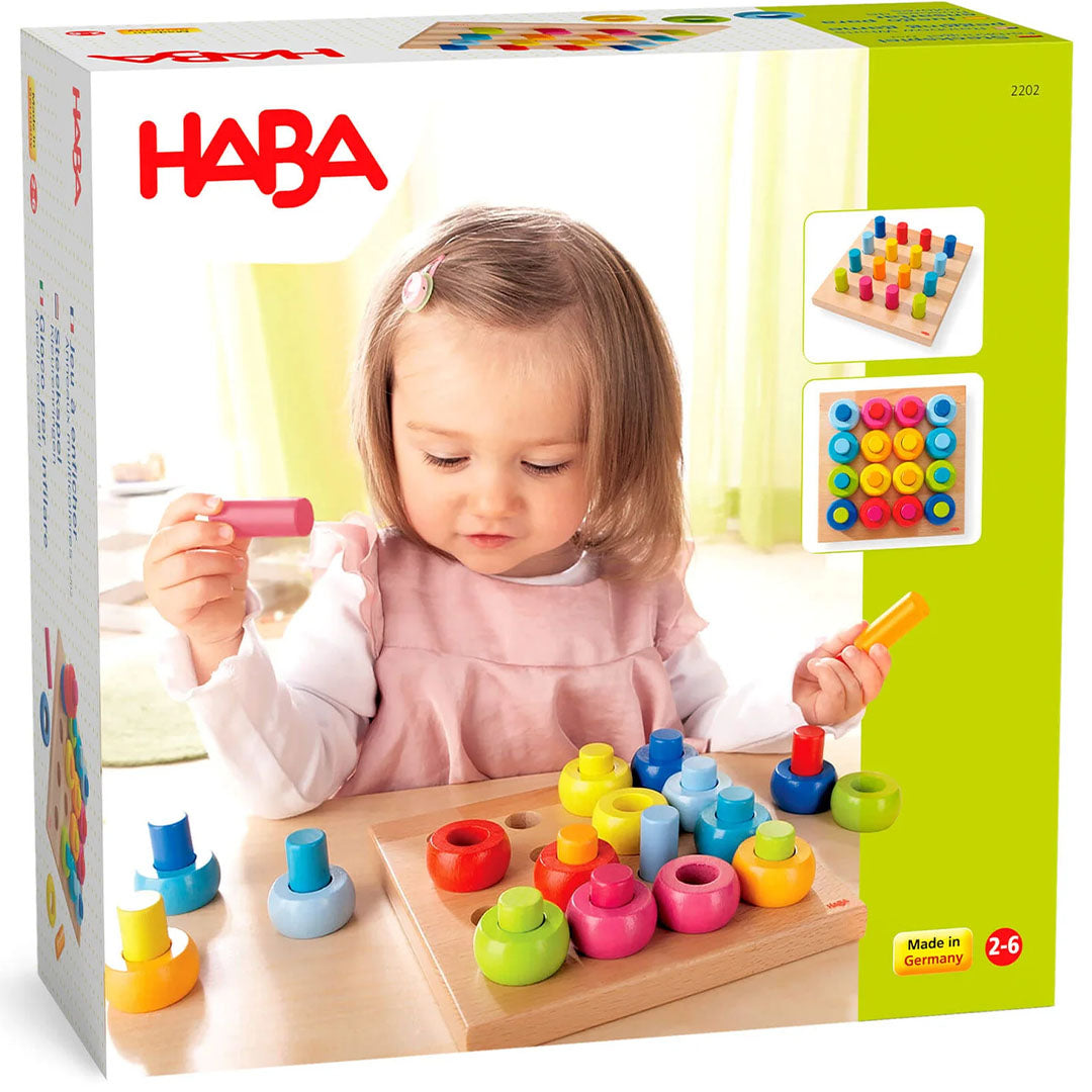 haba opsteekspel - kleurenringen | 2202 | 4