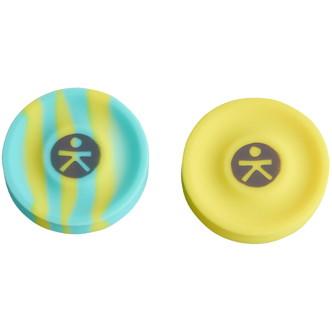 haba terra kids mini frisbee - blauw geel - 2st | 2013974001| 