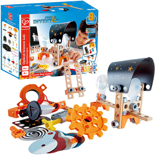 hape bouwset optica laboratorium - 54-delig | E3034 | 0