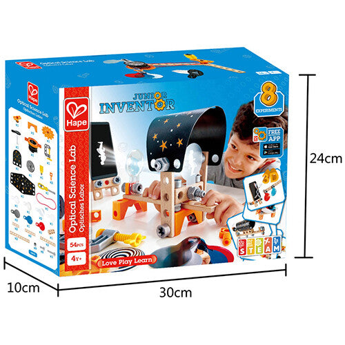 hape bouwset optica laboratorium - 54-delig | E3034 | 6