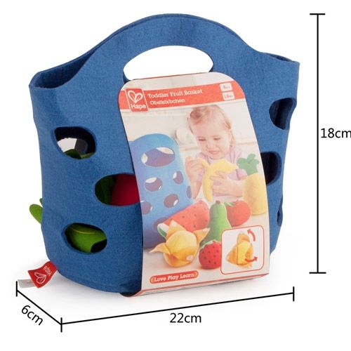 hape fruitmandje met fruit - 8-delig | E3169 | 1