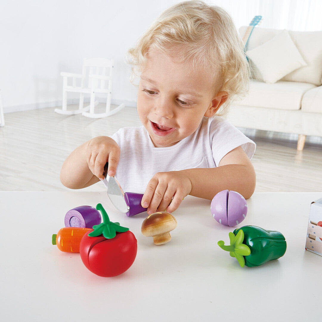 hape houten speelgroenten - 8st | E3161 | 3