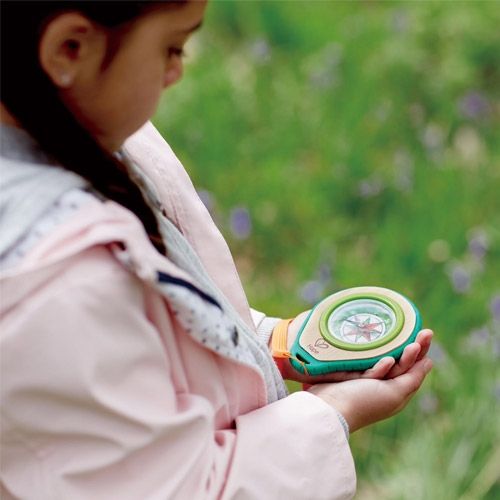 hape kompas met karabijnhaak | E5575 | 1