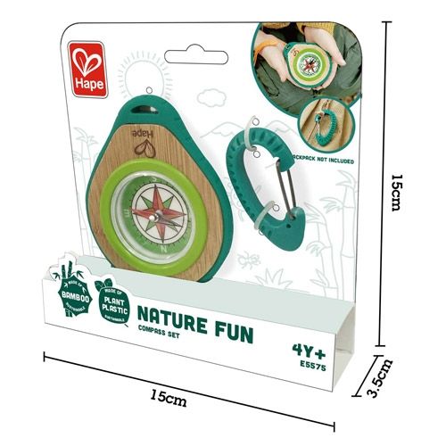hape kompas met karabijnhaak | E5575 | 4