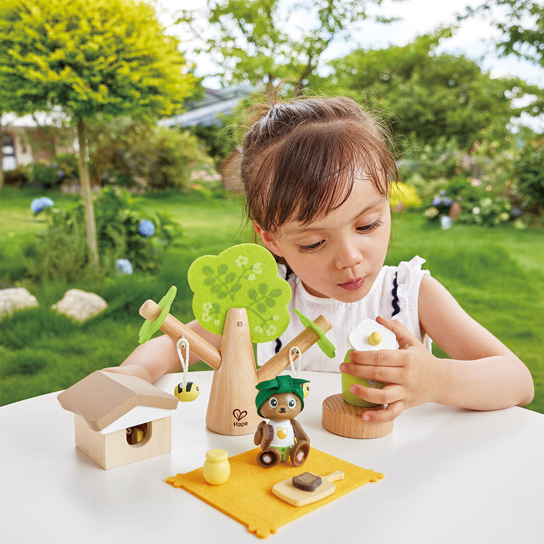 hape poppenhuis picknickset - 14-delig | E3415 | 1