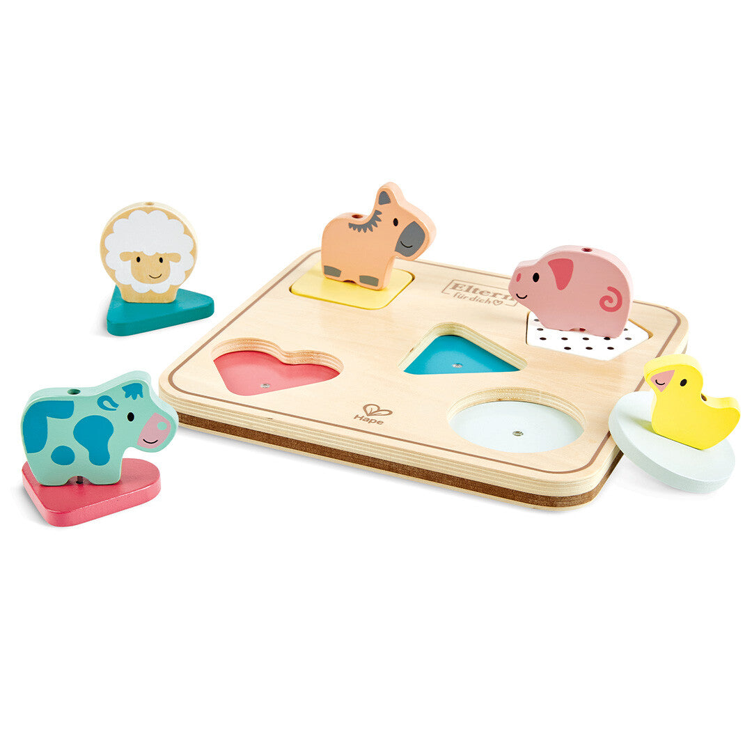 hape puzzel dierengeluiden - 5st | E8536B | 0