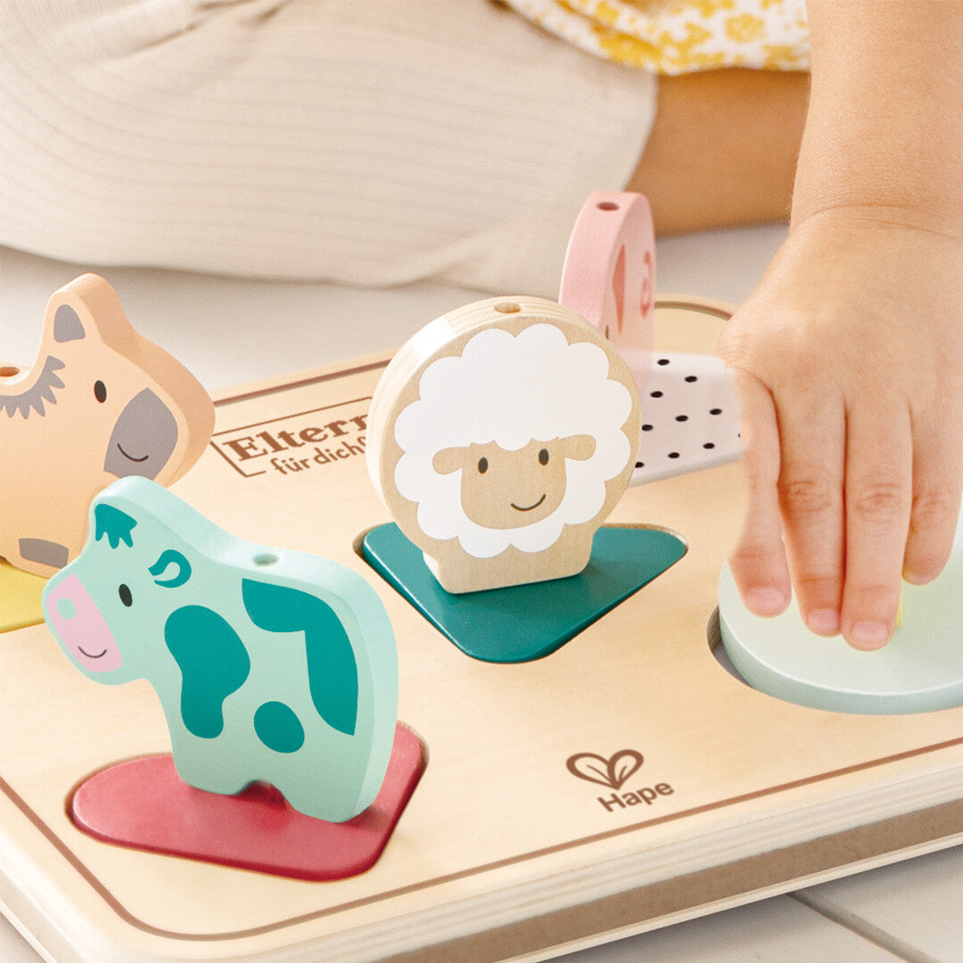 hape puzzel dierengeluiden - 5st | E8536B | 1