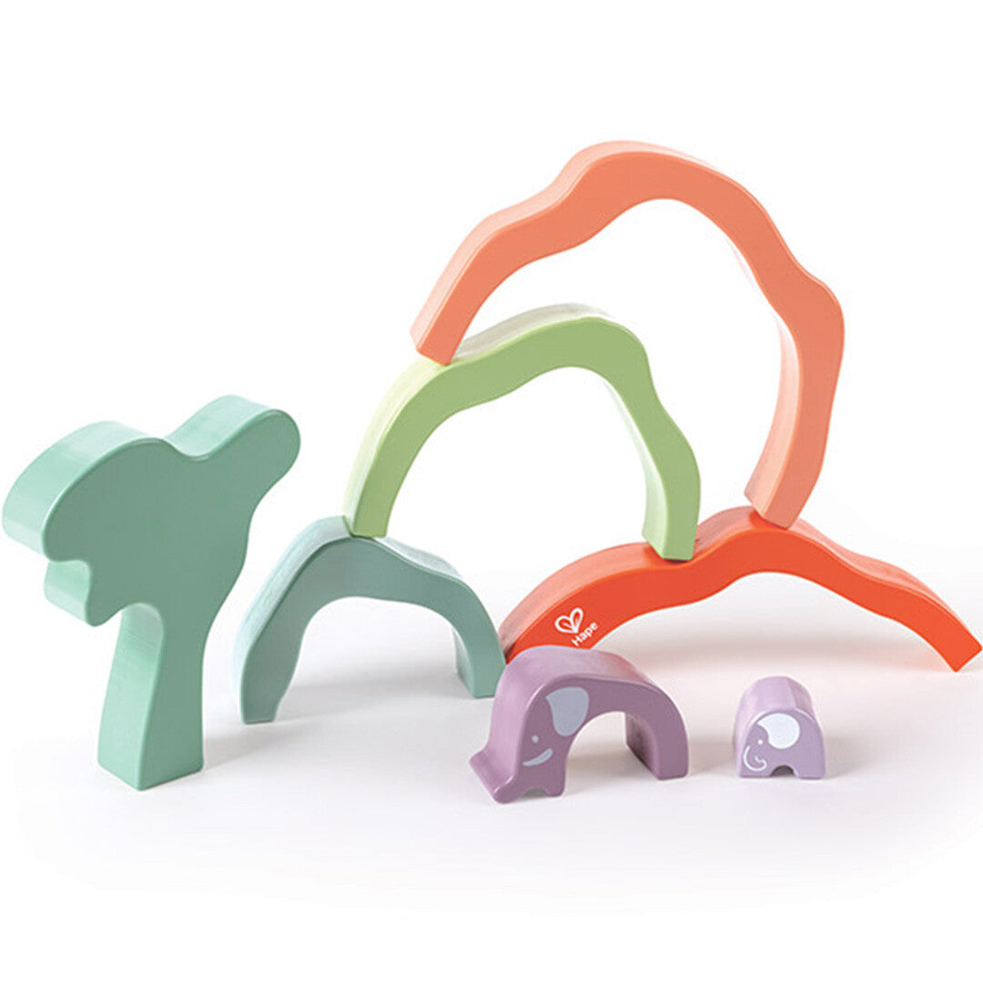 hape stapelvormen safari olifant | E0489 | 1