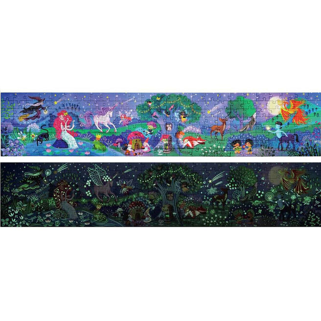hape vloerpuzzel magic forest glow in the dark - 210st | E1633 | 0