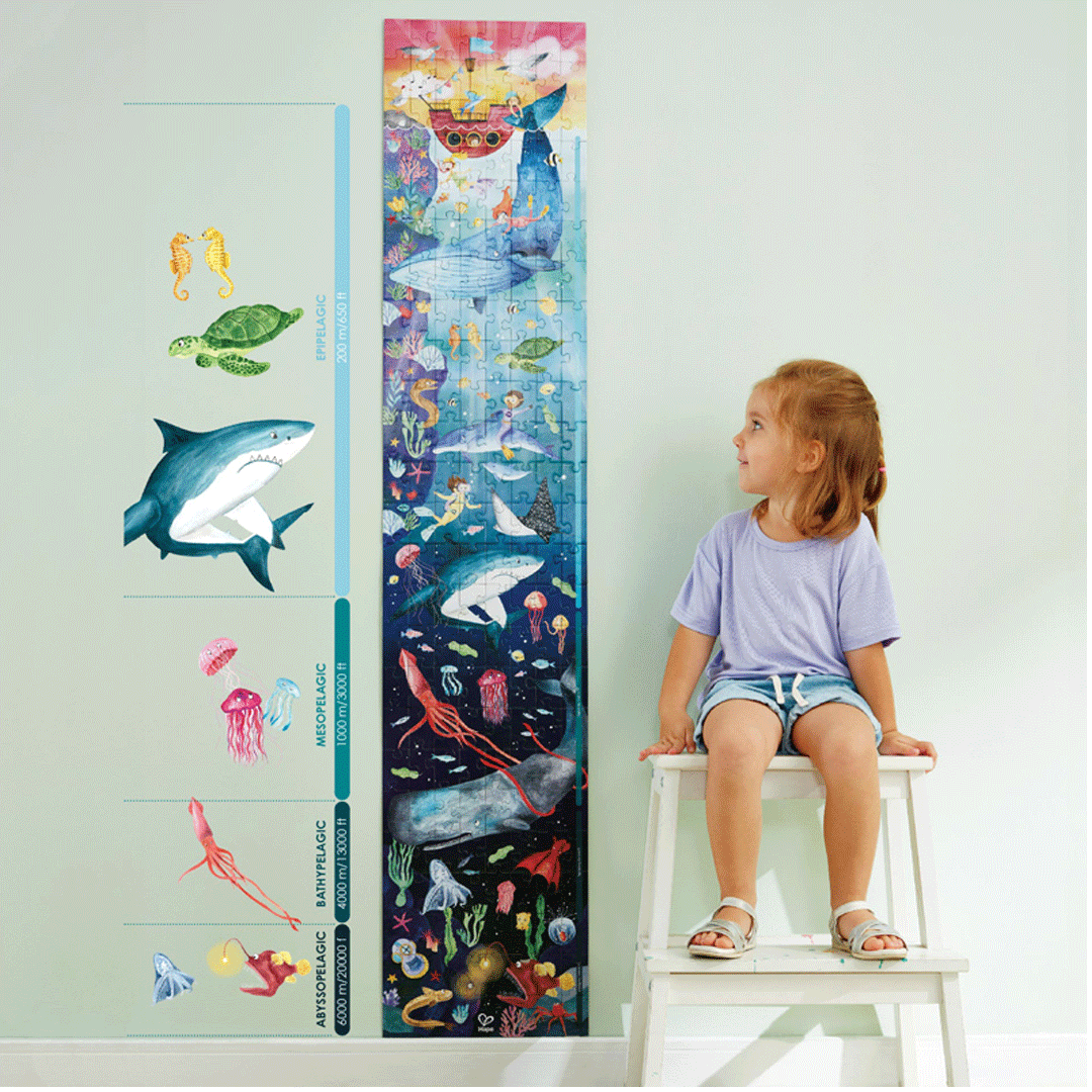 hape vloerpuzzel oceaan - 200st | E1634 | 4