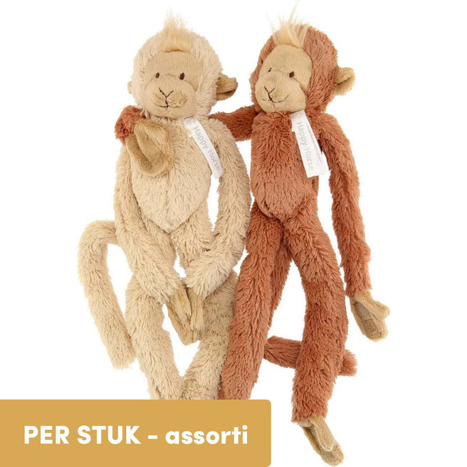 happy horse knuffelaap hangend - assorti -  42 cm | HH13943 | 0