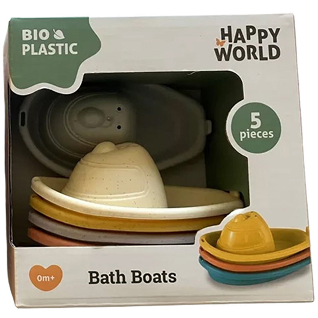 happy world stapelbare badbootjes - 5st - assorti | 4