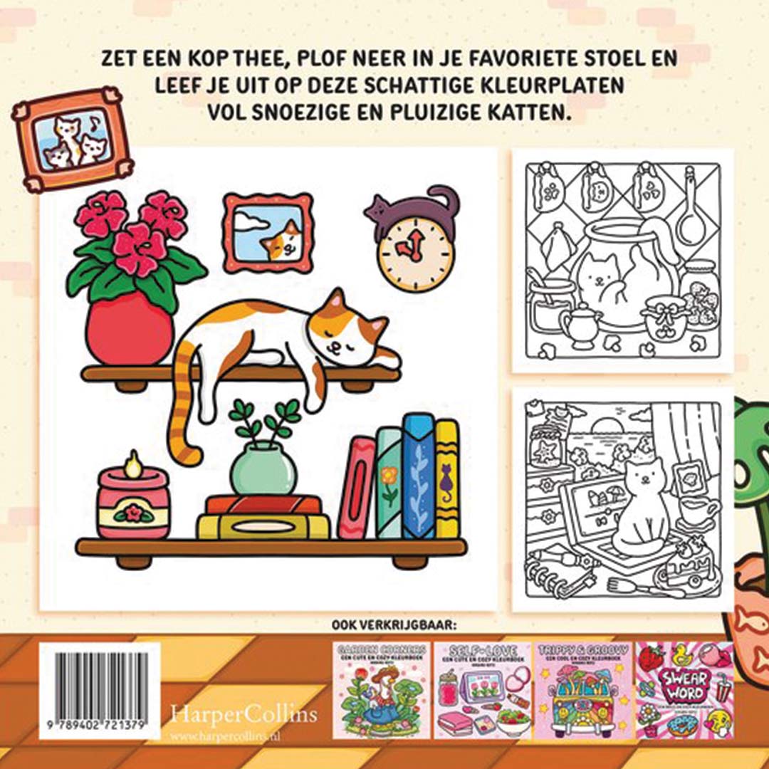 harpercollins holland cat moments – een cute en cozy kleurboek | 1402137 | 4