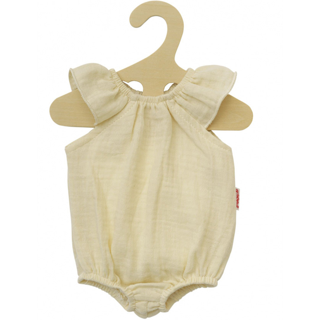 heless poppenkleding rompertje met ruches - ecru - 35 cm | HL1412 | 0