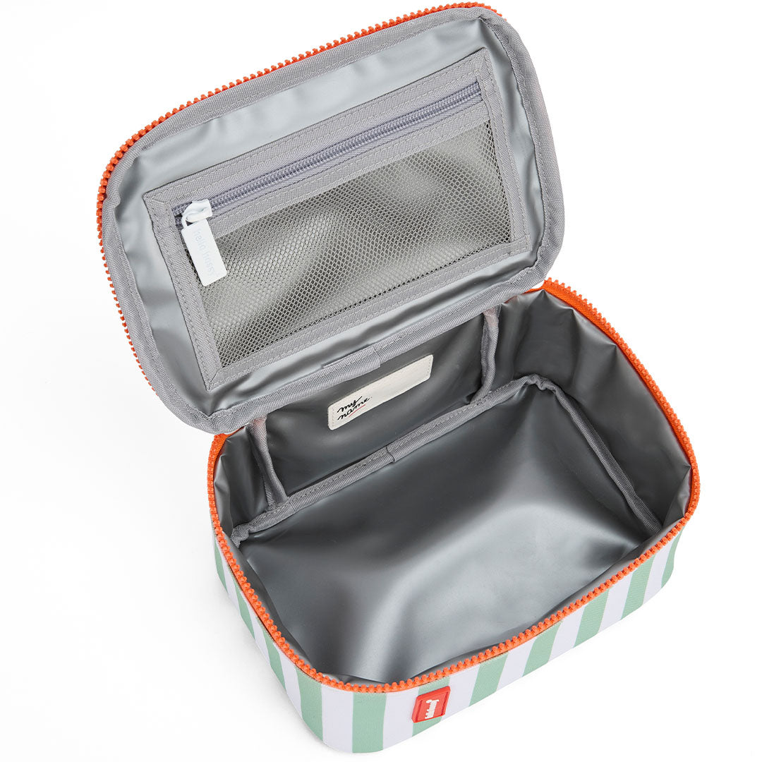 hello hossy lunchtas green stripes | LUN-P-002-TU | 3
