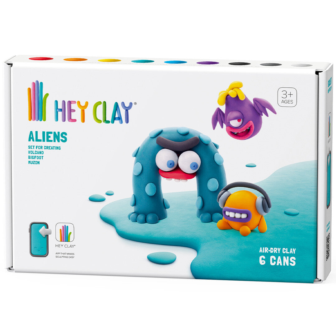 hey clay boetseerklei aliens - volcano, bigfoot en muzon | 60037 JAN | 0