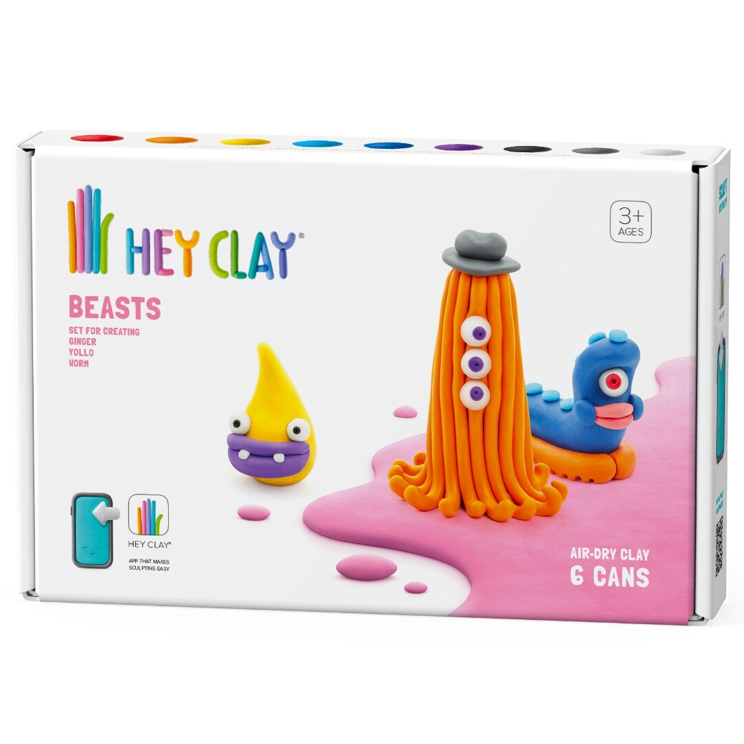 hey clay boetseerklei beasts - worm, ginger, drop | 60042 | 0