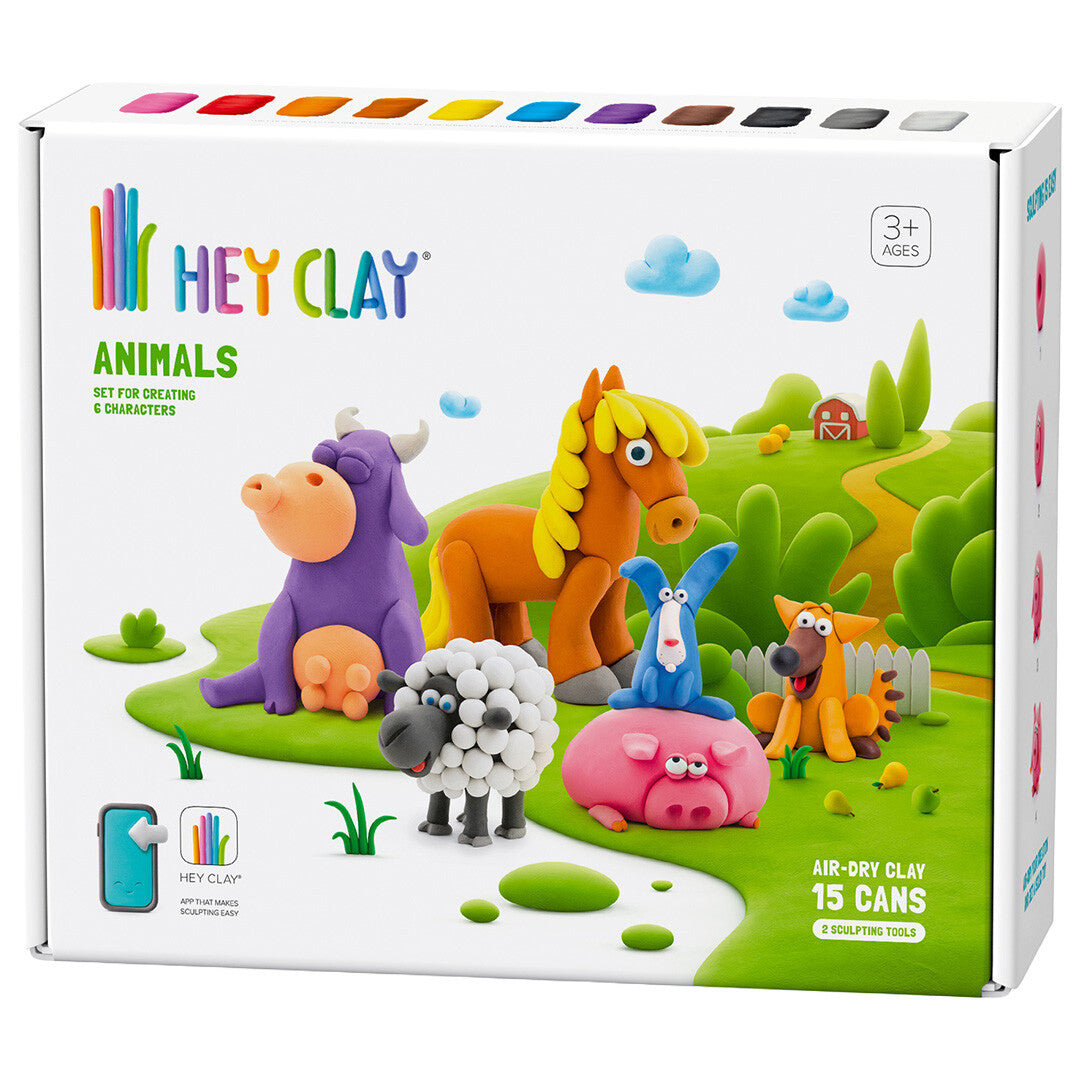 hey clay boetseerklei boerderijdieren - 6 figuren | 15012 | 0