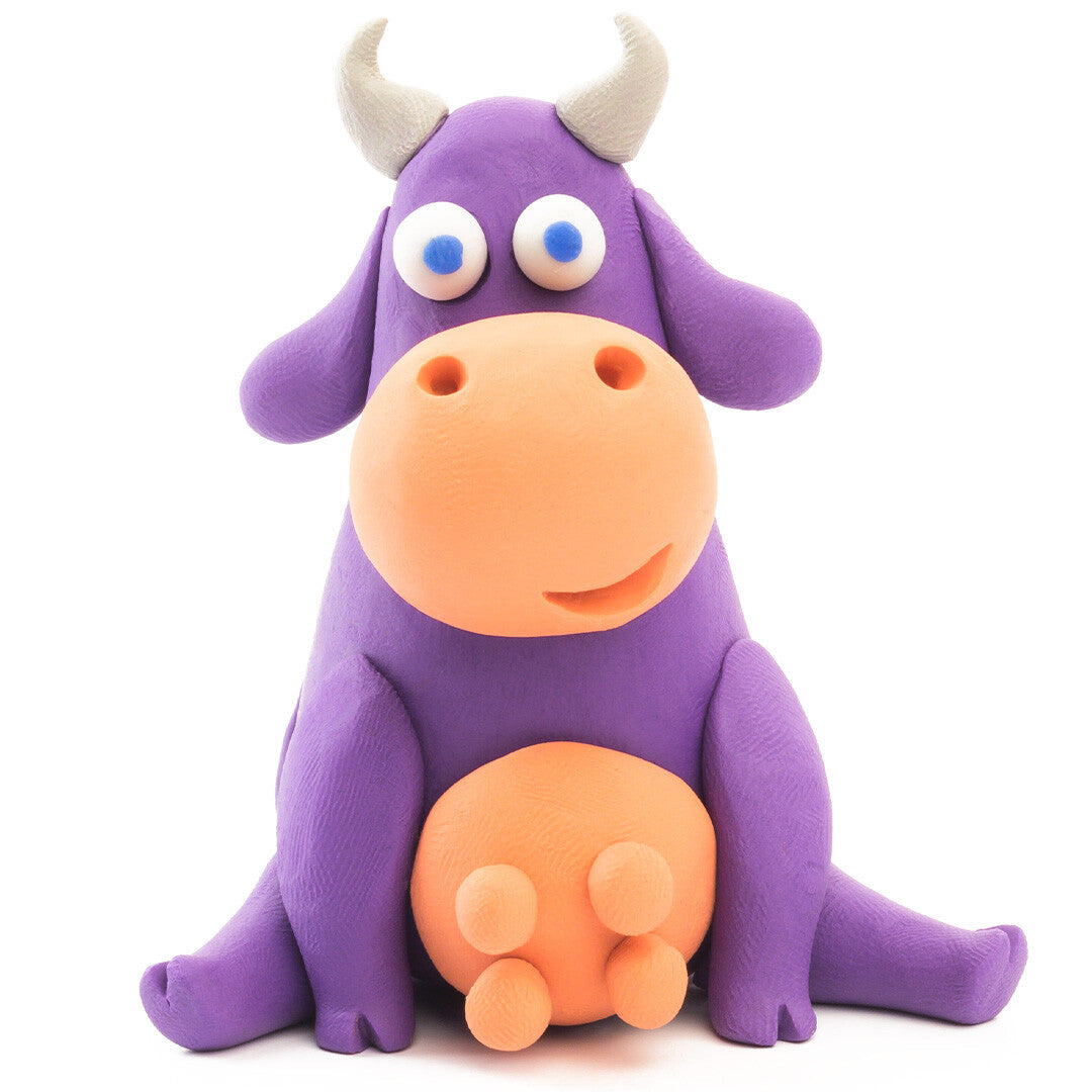 hey clay boetseerklei boerderijdieren - hond, schaap en koe | 60024 JAN | 1