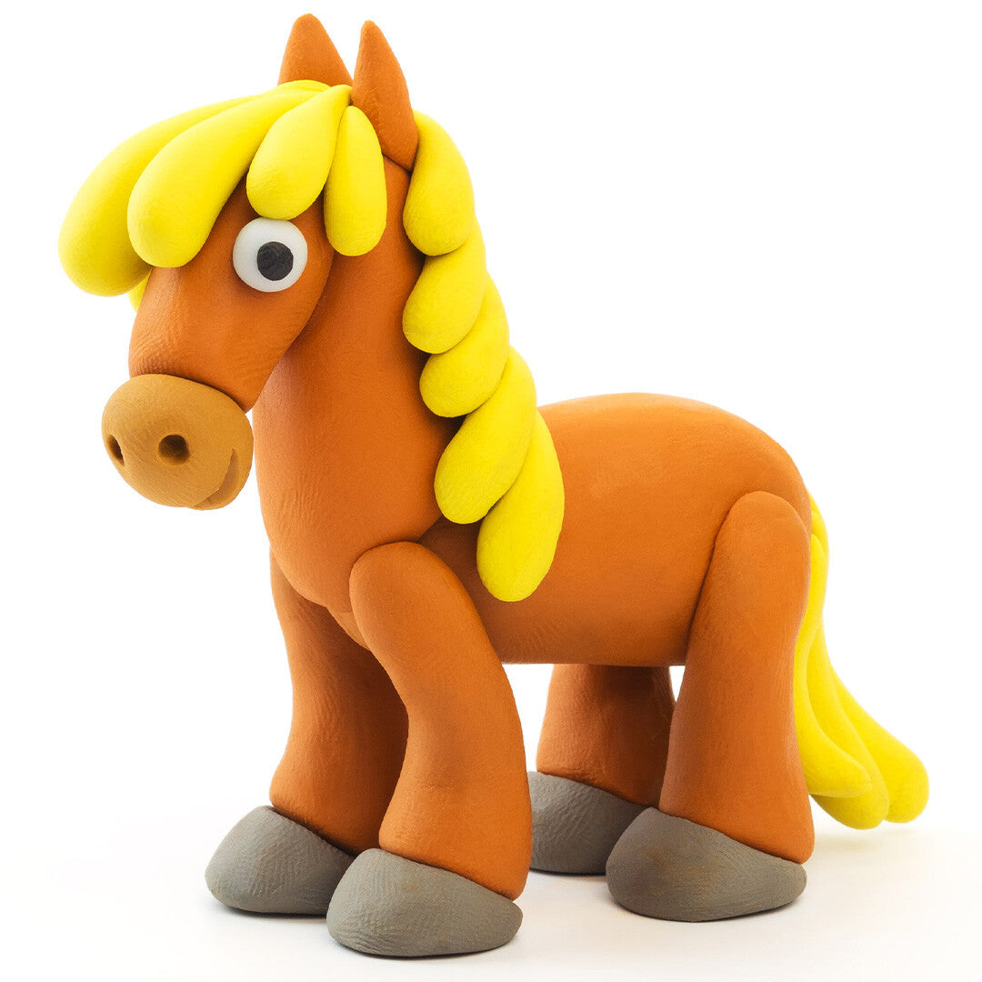 hey clay boetseerklei boerderijdieren - varken paard, konijn | 60023 | 2