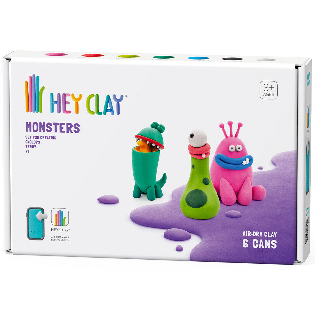 hey clay boetseerklei monsters - cyclops, terry en pi | 60035 JAN | 0