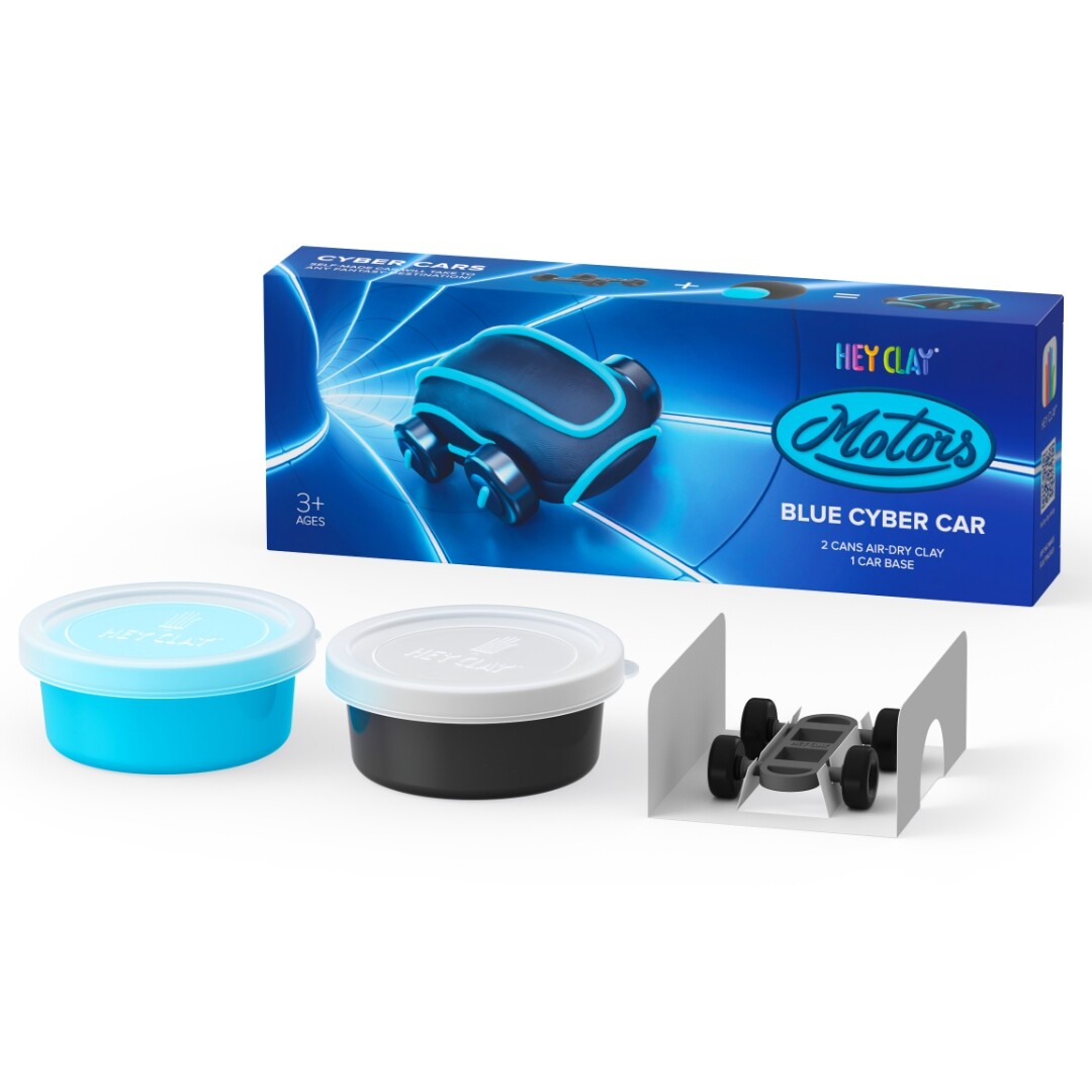 hey clay boetseerklei motors - cyber car blue | 20903 | 1