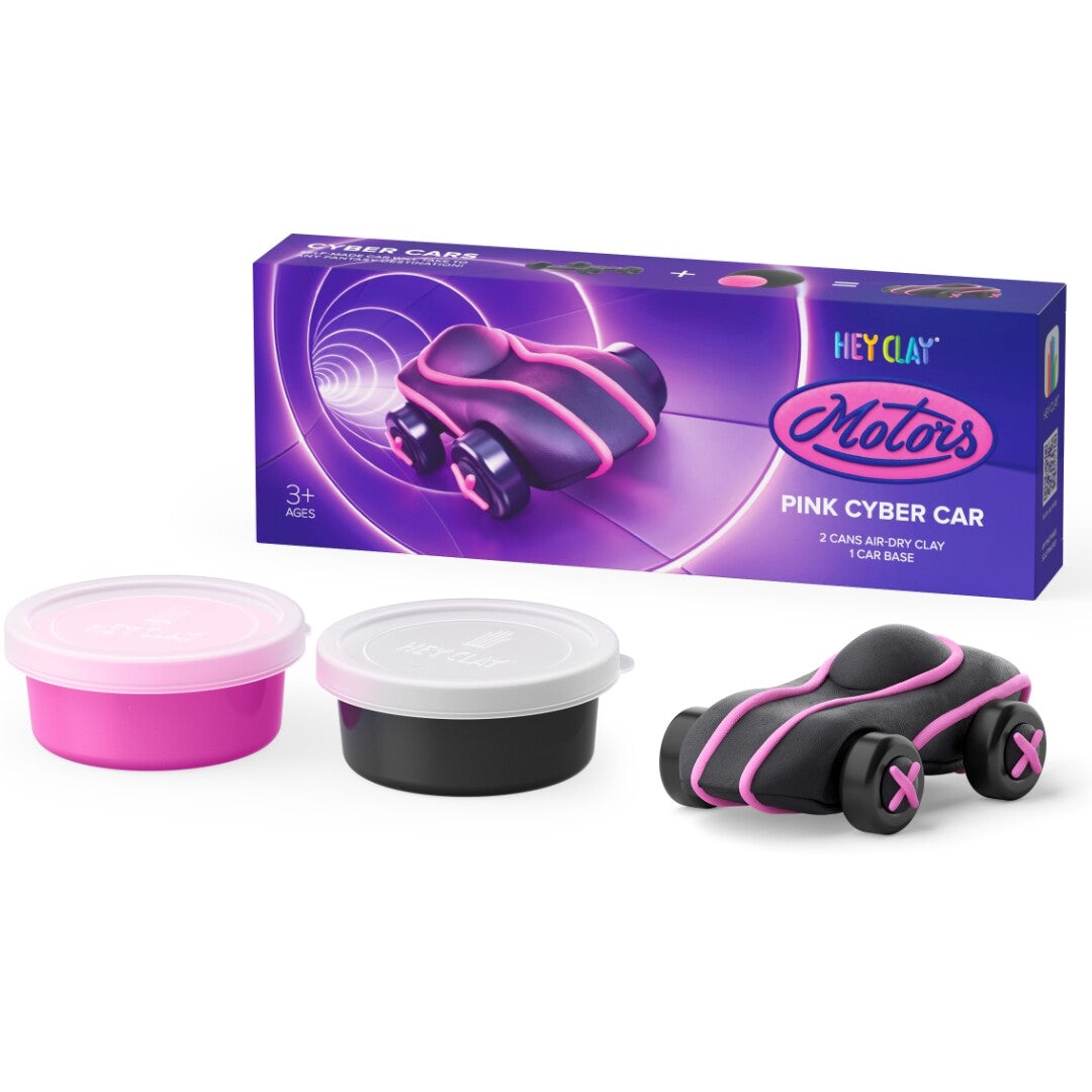hey clay boetseerklei motors - pink cyber car | 20902 | 0