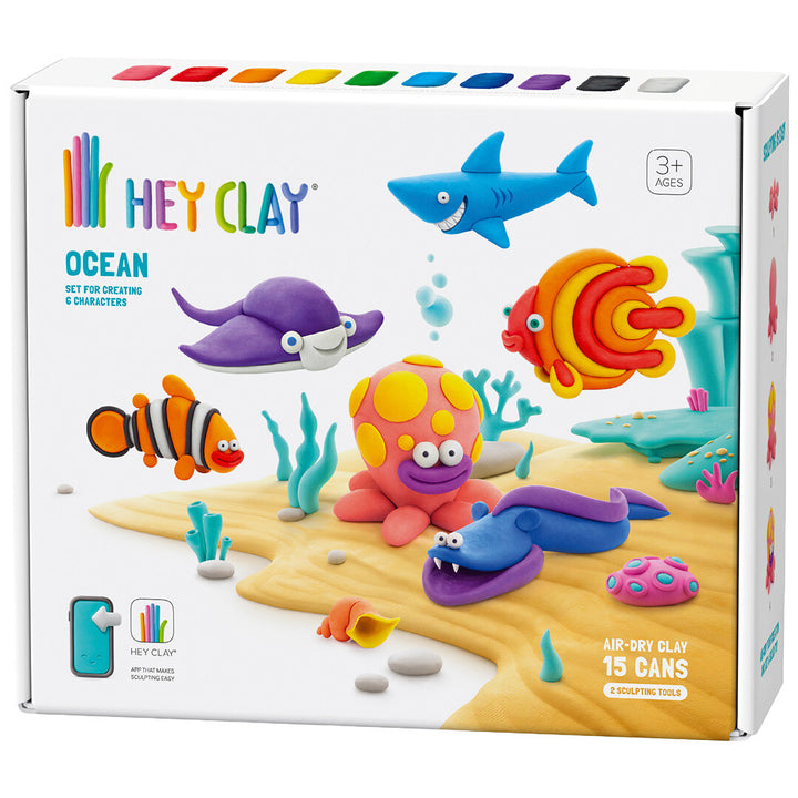 hey clay boetseerklei oceaan - 6 figuren | 15014heyclay | 0
