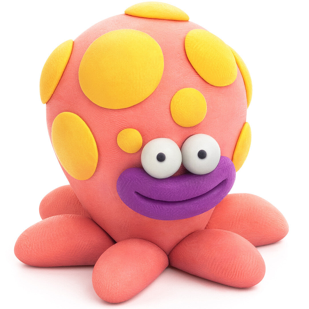 hey clay boetseerklei oceaan - 6 figuren | 15014heyclay | 3