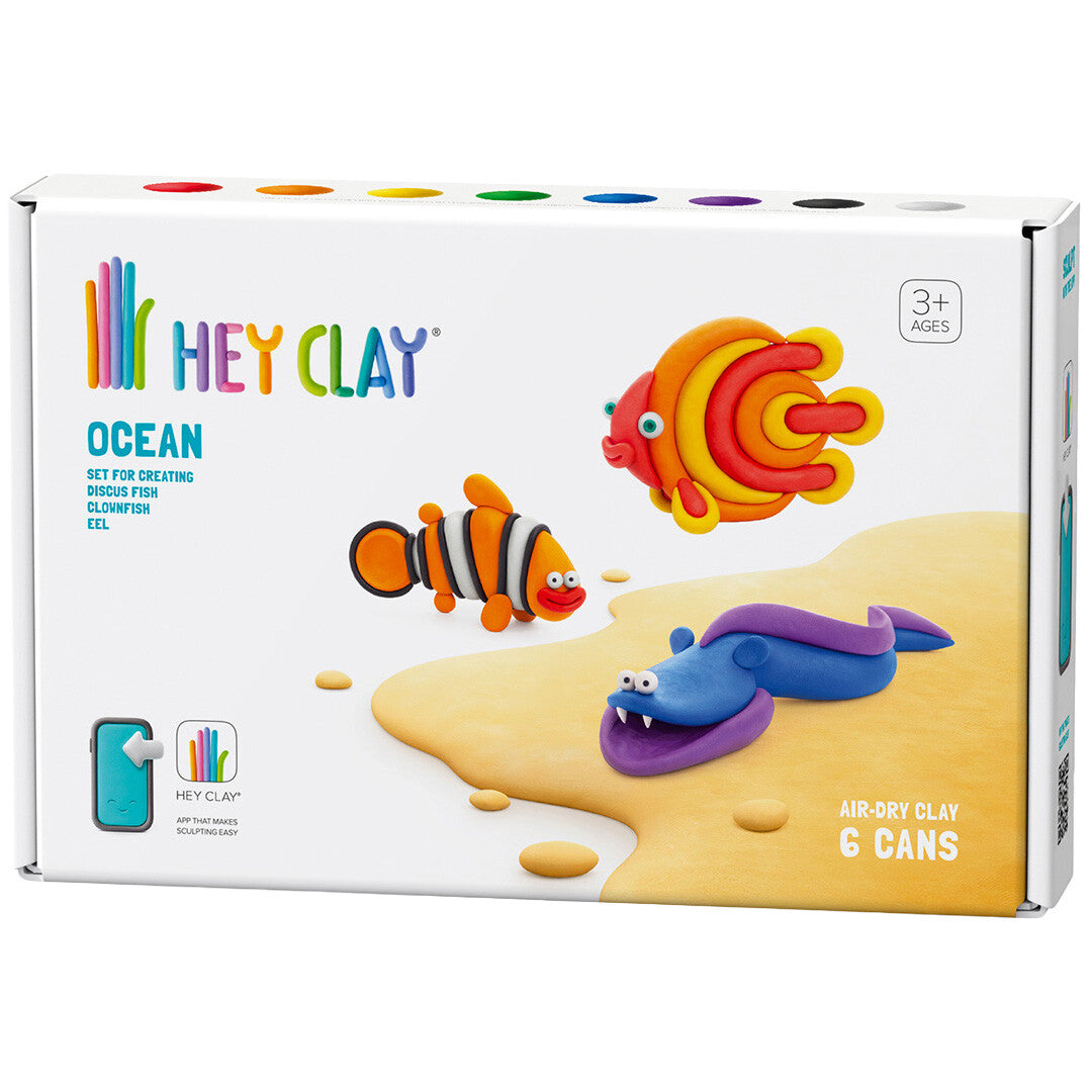 hey clay boetseerklei oceaan - clownvis, discusvis en aal | 60028 | 0