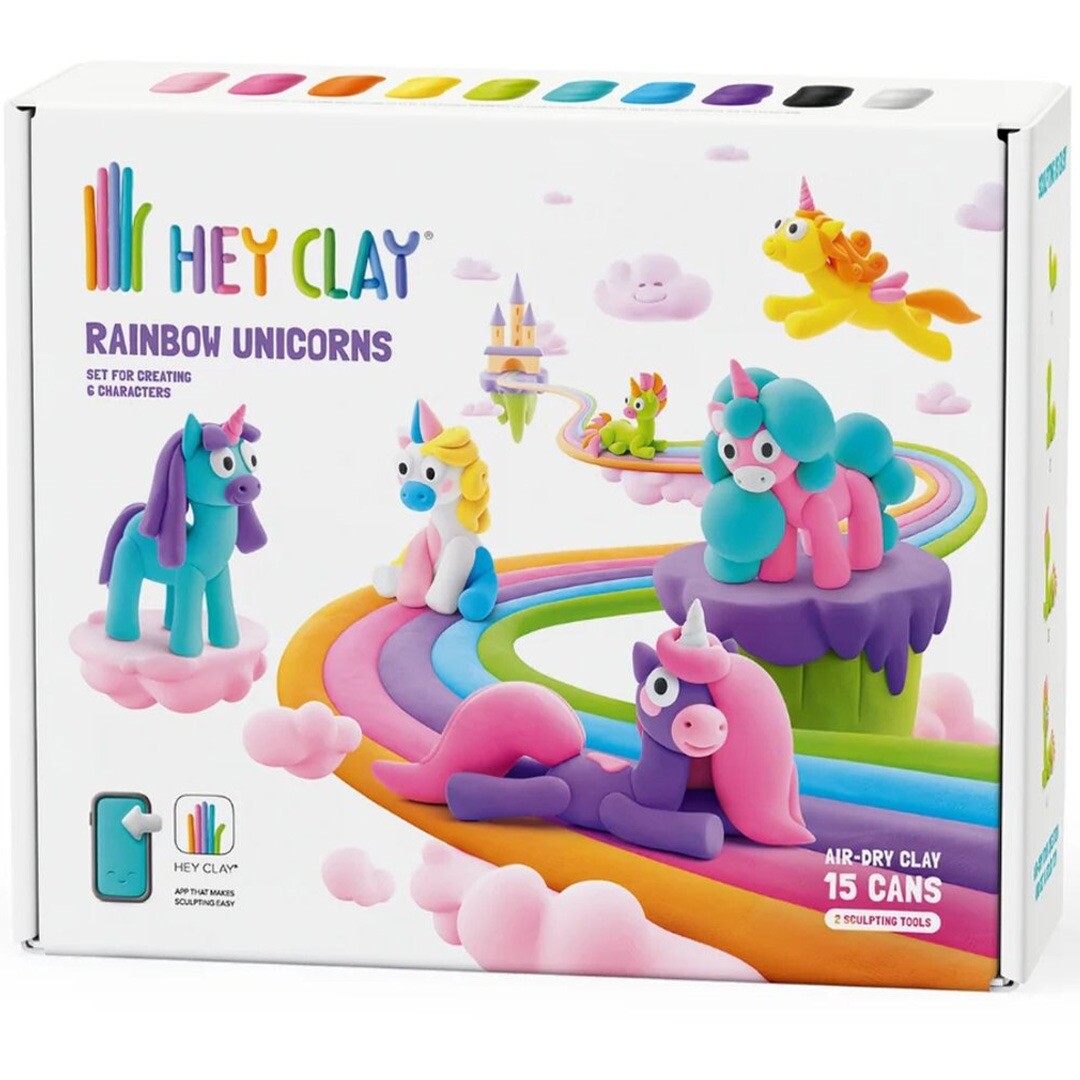 hey clay boetseerklei rainbow unicorns | 15028 | 0