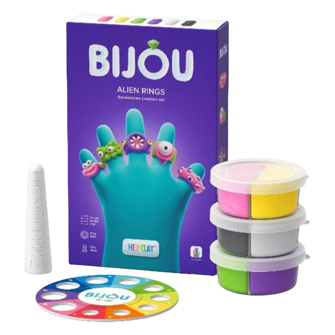 hey clay boetseerklei bijou - alien rings | 31003 | 1