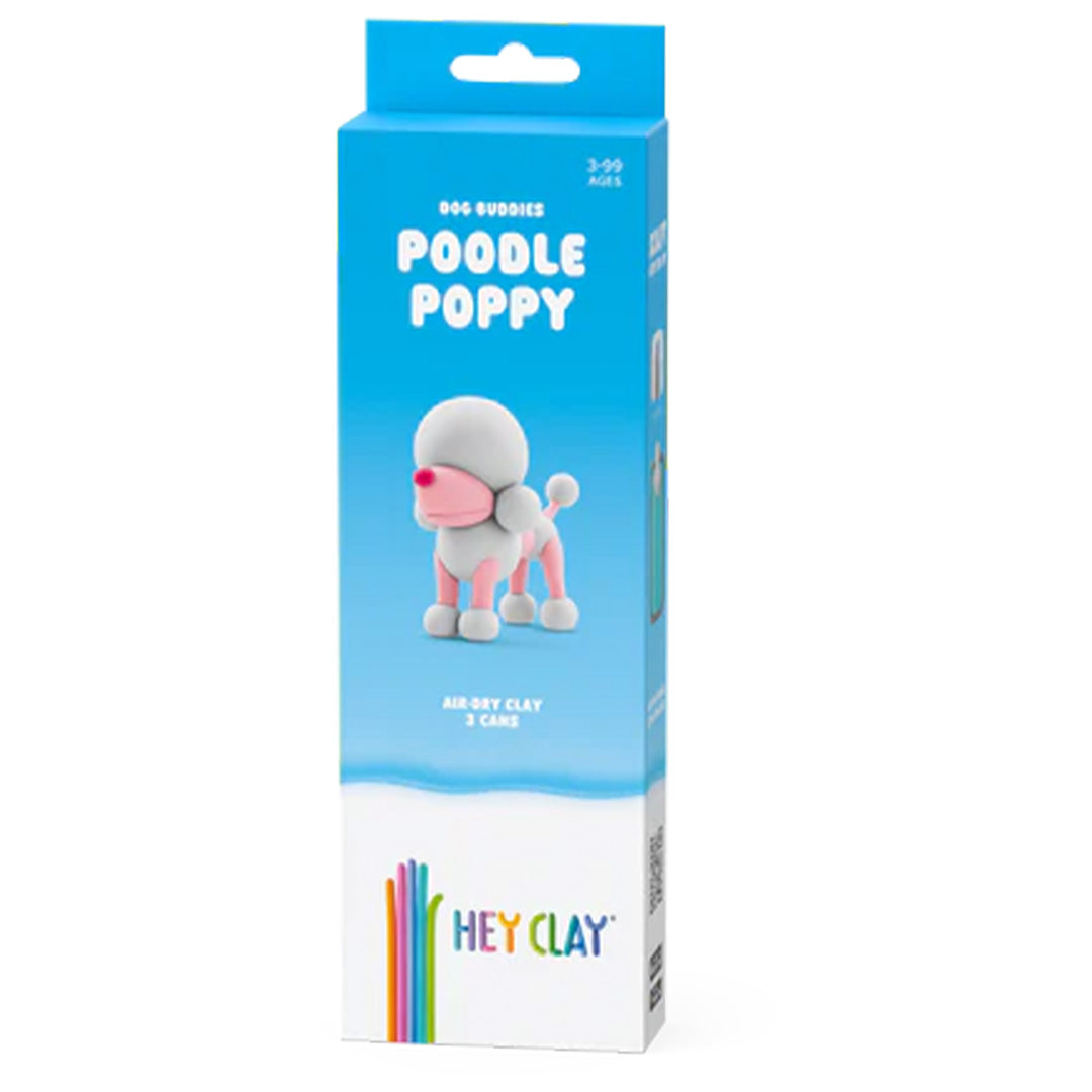 hey clay boetseerklei dog buddies - poodle poppy - 3st | 30147 |  2