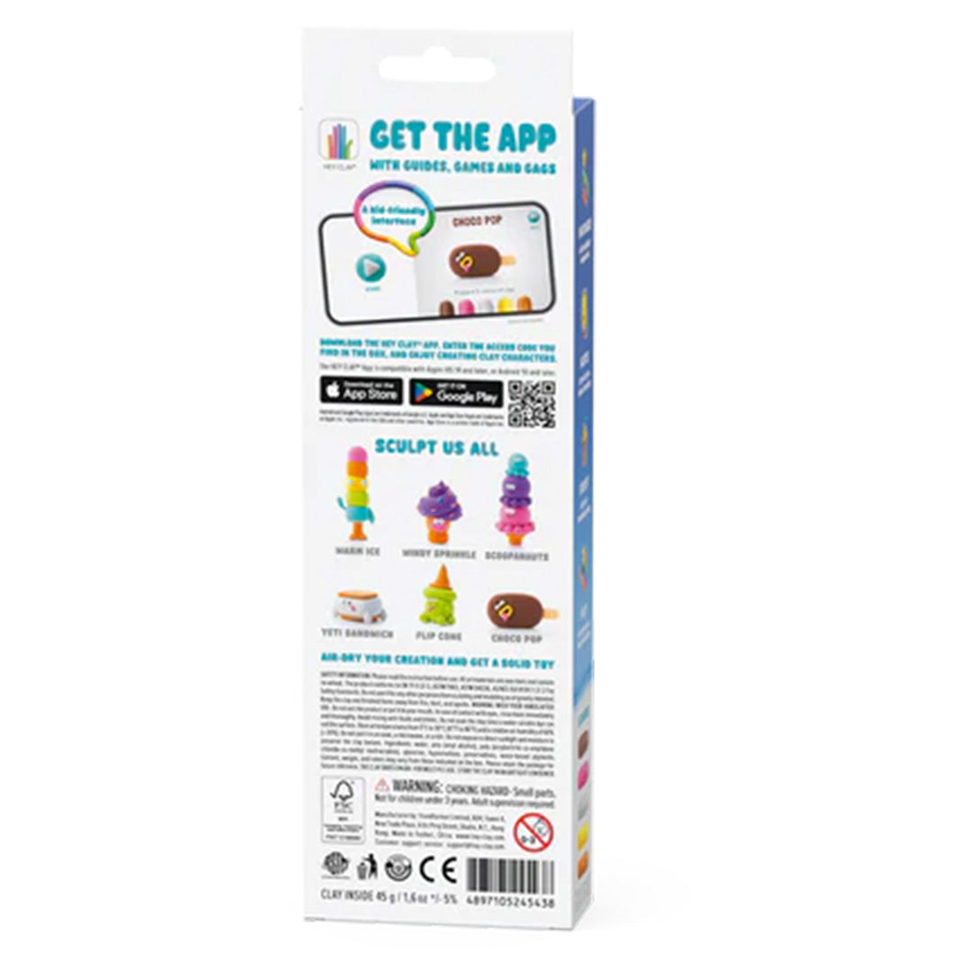 hey clay boetseerklei nice ice cream - choco pop - 3st | 30146 | 3