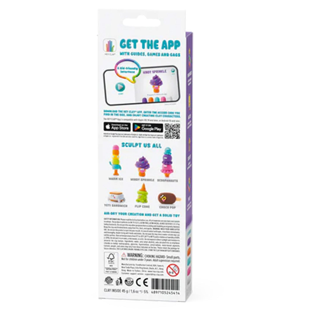 hey clay boetseerklei nice ice cream - windy sprinkles - 3st | 1