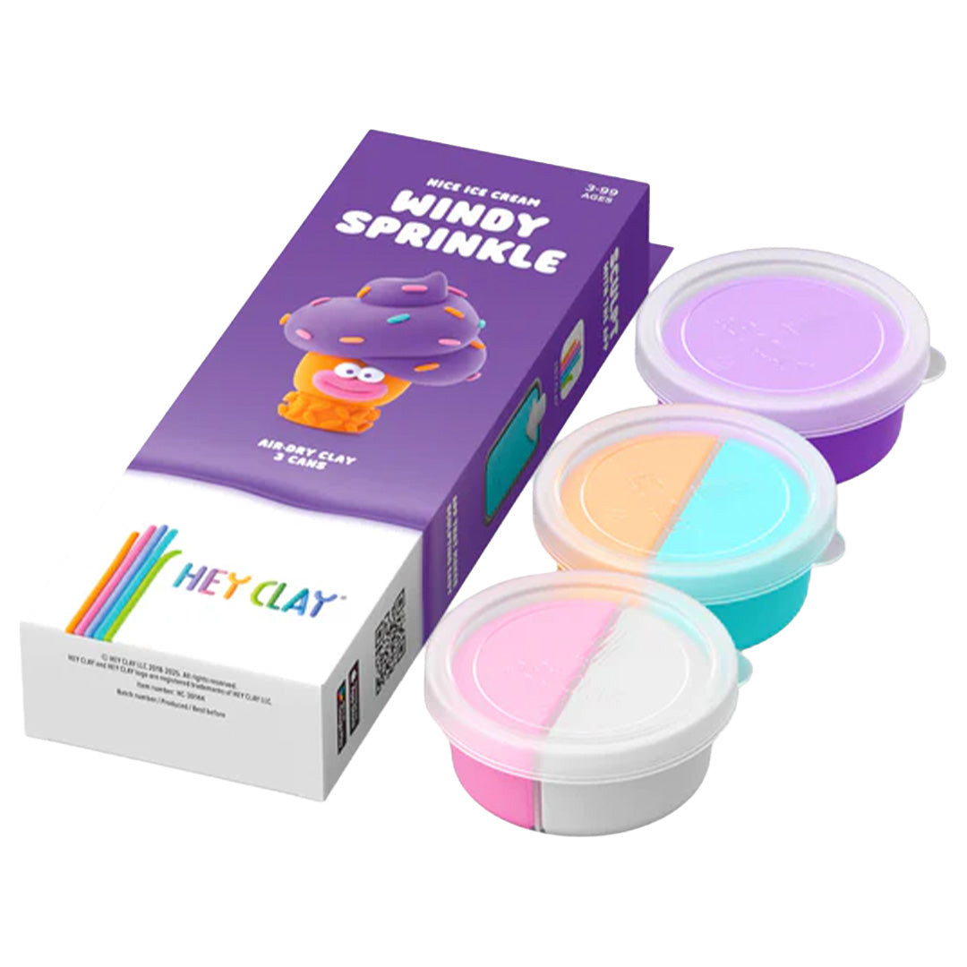 hey clay boetseerklei nice ice cream - windy sprinkles - 3st | 4