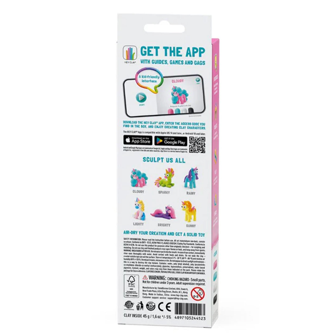 hey clay boetseerklei rainbow unicorn - cloudy - 3st | 30138 | 3