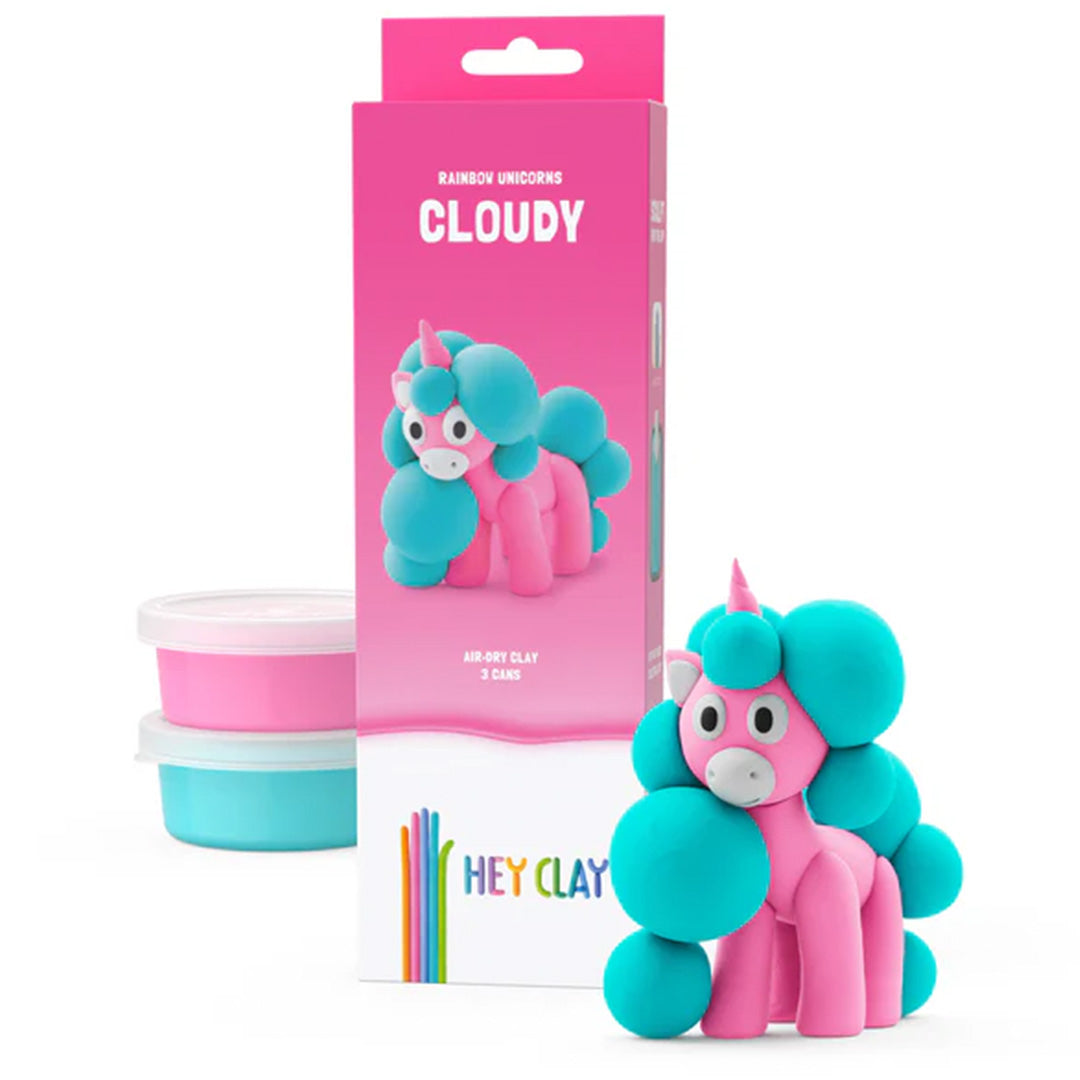 hey clay boetseerklei rainbow unicorn - cloudy - 3st | 30138 | 4